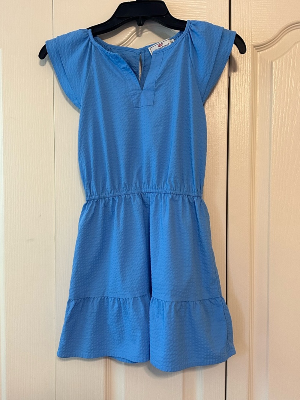 Vineyard Vines Girls Performance Flutter Sleeve Harbor Dress Sz. S 7/8